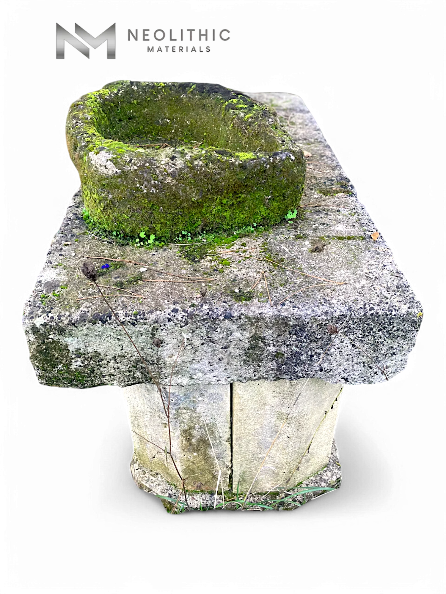 Antique Limestone Table Slab - Image 2